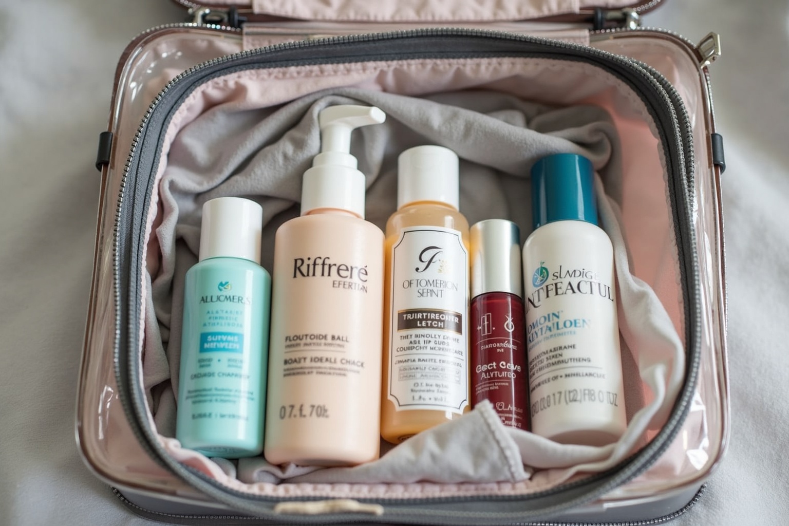 Beauty auf Reisen – Kosmetiktasche im Flugzeug Handgepäck