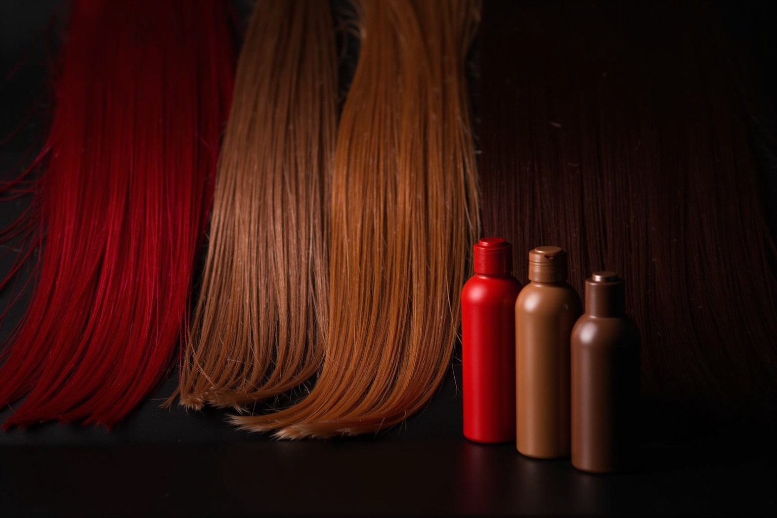 Haarfarbe pflegen – Frau mit glänzend gefärbtem Haar