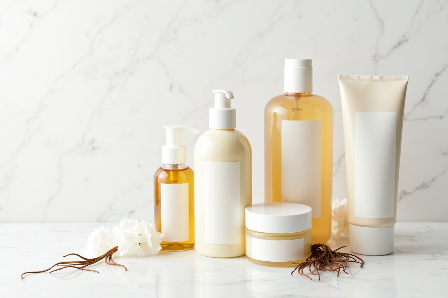 Haarpflege-Routine – Frau wäscht und pflegt lange Haare