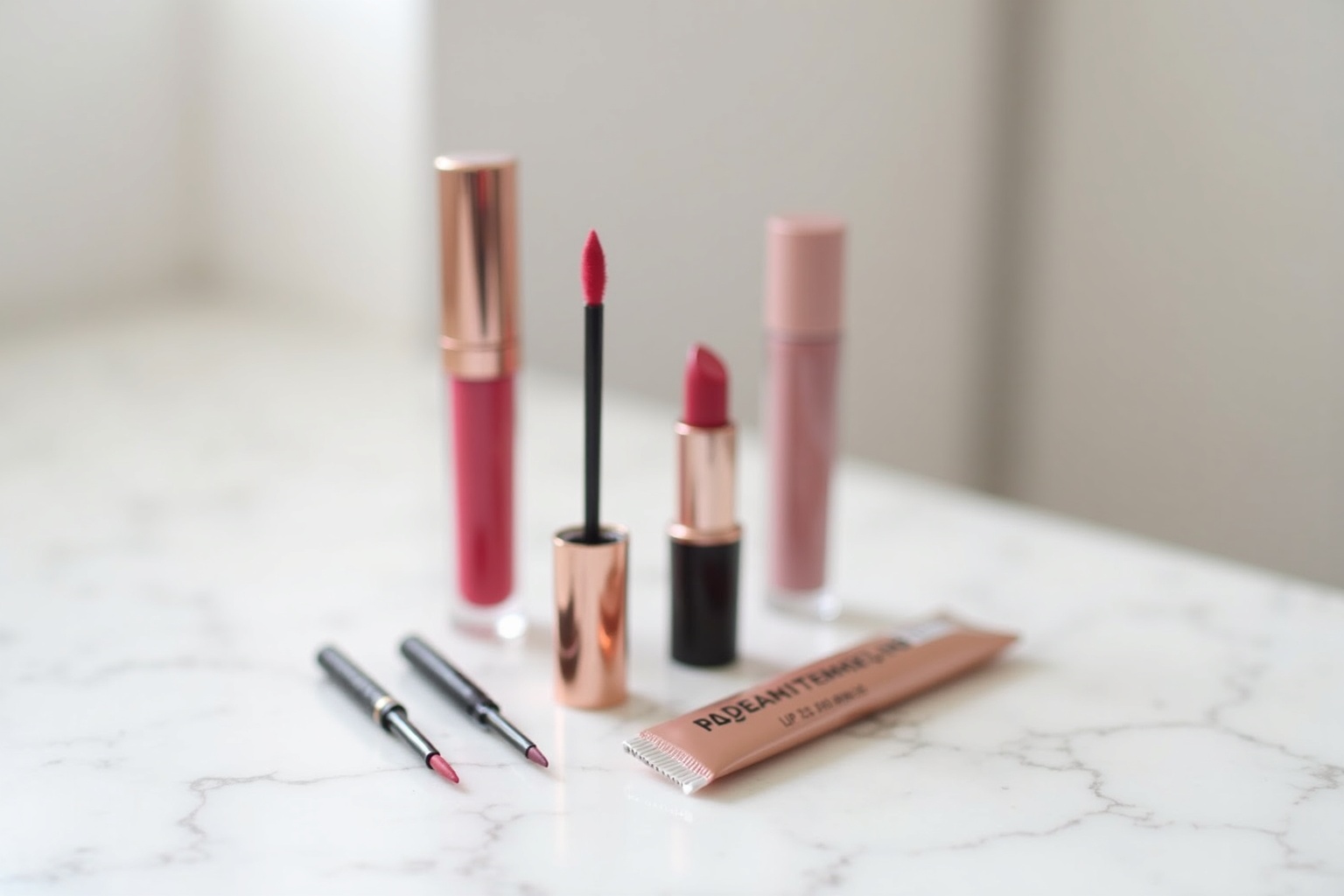 Lippenstift haltbar machen – Frau trägt roten Lippenstift