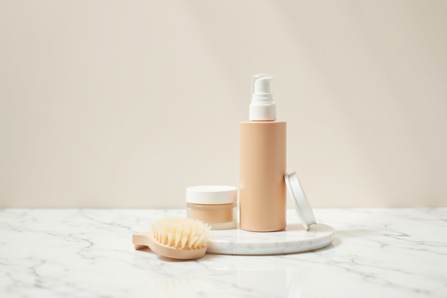 Selbstbräuner auftragen – Frau trägt Creme auf Bein auf